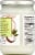 La Bonne Organic Virgin Coconut Oil Perspective: back