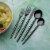 Towle Living Forged Shea Flatware Set - Noir Perspective: back