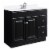 Wyndham Ready to Assemble Wood Vanity Cabinet in Bronze Espresso 36-in by 21-in Perspective: back