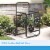 Suncast Professional Portable 200 Foot Garden Hose Reel Cart with Wheels, Black Perspective: back