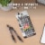 Z-Grip Retractable Ballpoint Pen, Medium Point, 1.0mm, Black Ink, Clear Barrel Perspective: back