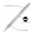 Zebra Pen F-701 Stainless Steel Ballpoint Retractable Pen, Black Ink, Fine Point 0.8mm Perspective: back