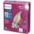 Philips 5.5-Watt (60-Watt) Candelabra Base Bent Tip Candle BA11 LED Light Bulbs Perspective: back