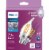 Philips 6.6-Watt (75-Watt) Candelabra Base Bent Candle Tip A11 LED Light Bulbs Perspective: back