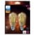Philips 4.4-Watt (40-Watt) ST19 Vintage LED Dimmable Light Bulb - Amber Light (2000K) Perspective: back