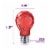 Philips 4-Watt (40-Watt) A19 LED Red Light Bulb Perspective: back
