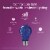 Philips 4-Watt (40-Watt) A19 LED Dimmable Blue Light Bulb Perspective: back