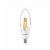 Philips Dusk to Dawn, 40-Watt, B12 Candelabra LED Light Bulb, Soft White, Clear Glass, Non-Dimmable Perspective: back