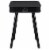 Square Speaker End Table - Black Perspective: back