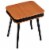 Square Speaker End Table - Brown Perspective: back