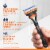 Gillette Fusion5 Men's 5-Blade Razor Blade Refills Cartridges Perspective: back