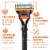 Gillette Fusion5 Men's Razors Handle and Blade Refill Cartridges Perspective: back