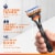 Gillette Fusion5 Razor Refills for Men, Precision Trimmer, 5-Blade Razor Blades for Close Shave Perspective: back