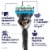 Gillette ProGlide Men's Razors Handle and Blade Refill Cartridges Value Pack Perspective: back