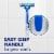 Gillette Sensor3 Simple Men's Disposable Razors Perspective: back