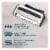 Gillette® Intimate Pubic Hair Razor Cartridges Perspective: back