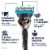 Gillette ProGlide Men's 5-Blade Razor Handle + Blade Refill Cartridges Value Pack Perspective: back