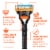 Gillette Fusion5 Razor, Refills, and Fusion Ultra Sensitive Shave Gel Holiday Gift Pack Perspective: back