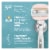 Venus Moistureglide Women's Razor, Reusable Handle, 2 Razor Blade Refills and Shower Holder Perspective: back