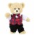 Build-A-Bear Workshop Teddy With Bow Tie Plush Set Perspective: back