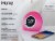 iHome Bluetooth Color Changing Clock Radio & USB Perspective: back