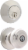 Atlas Satin Nickel Classic Door Knob Combo Kit Perspective: back