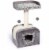 Prevue Shag Hideaway Plush Cat Furniture Perspective: back