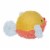 Manhattan Pet Toy Oddball Bertie Blowfish Fabric Covered Squeaker Dog Exercise Ball Toy Perspective: back