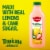 Tropicana Strawberry Lemonade Made With Real Lemons Perspective: back