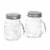 Mason Craft & More Clear Salt and Pepper Shaker Set Perspective: back