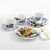 Tabletops Gallery Vintage Floral Dinnerware Set Perspective: back