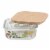 Tabletops Unlimited Enchanted Forest Glass Food Storage 32 oz Perspective: back