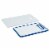 Tabletops Unlimited Smart Planet Plastic Cutting Board Set - Blue Floral/Strawberry Floral Perspective: back