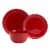 Mason Craft and More Stoneware Cafe Dinnerware Set - Red Perspective: back