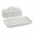 Tabletops Unlimited Mason Craft and More Stoneware Cafe Butter Dish - White Perspective: back
