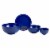 Tabletops Gallery Melamine Bowl and Plate Set – Blue Perspective: back