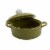 Tabletops Gallery Pumpkin Covered Baker - Green Perspective: back