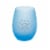 Tabletops Gallery 2 Piece Snowflake Stemless Wine Glass Set - Blue Perspective: back