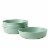 Tabletops Unlimited Smart Planet Recycled Plastic Dinner Bowl Set - Green Perspective: back