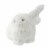 Raz 6 Soft White Faux Fur Sitting Easter Bunny Rabbit Spring Figure Perspective: back