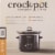 Crock-Pot Original Black Round Slow Cooker Perspective: back