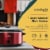 Crock-Pot 7 Quart Capacity Food Slow Cooker Home Cooking Kitchen Appliance, Red Perspective: back