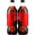 Coca-Cola® Zero Sugar Soda Bottles Perspective: back