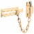 Defender Security Polished Brass Keyed Chain Door Lock U 9912 Perspective: back