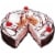 Jon Donaire 8" Banana Split Ice Cream Cake with Chocolate, Banana and Strawberry Icing, Serves 12 Perspective: back