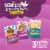 Friskies Lil Complements Variety Pack Lickable Gravy Cat Food Topper Seafood and Poultry Perspective: back