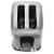 Black and Decker Stainless Steel Extra Wide 2 Slot Toaster in Silver Perspective: back