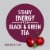 V8 +ENERGY Black Cherry Energy Drink Perspective: back