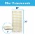 3M Filtrete™ Dust Reduction 300 High Air Flow Filter 300 MPR, 16 in x 25 in x 1 in, 1/Pack Perspective: back