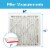 Filtrete™ Allergen Defense Furnace AC Air Filter 1000 MPR Perspective: back